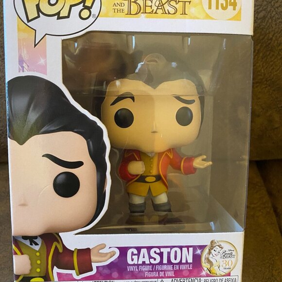 Funko Pop Disney 30th Anniversary Beauty And The Beast Gaston #1134 Vinyl Figure - Picture 1 of 7